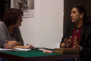 Mago Teto durante nuestra entrevista en Casa de Porras. Fotografía de Carlos Freire